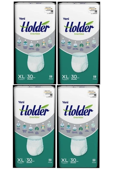 Holder Emici Külot Yetişkin Hasta Bezi X Large 30 x 4 Adet ürün görseli 1
