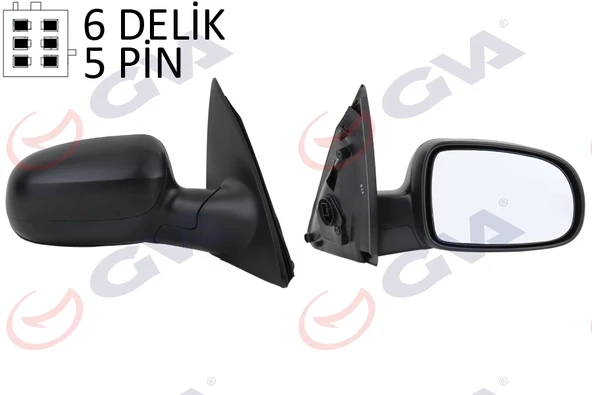 DIŞ DİKİZ AYNASI SAĞ CORSA C 01 ELEKTRİKLİ ISITMALI KONVEKS 5 FİŞ VM-200EHR ürün görseli 1