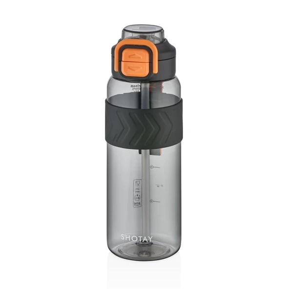 Shotay Direction Su Matarası Tritan Siyah 1000Ml ürün görseli 1