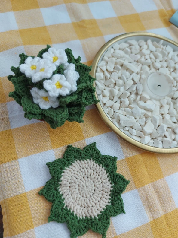 Papatya Bardak Altlığı ürün görseli 1