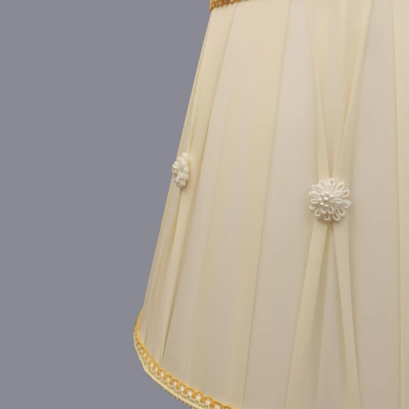 Roya Eskitme Gold Abajur - Resim 4
