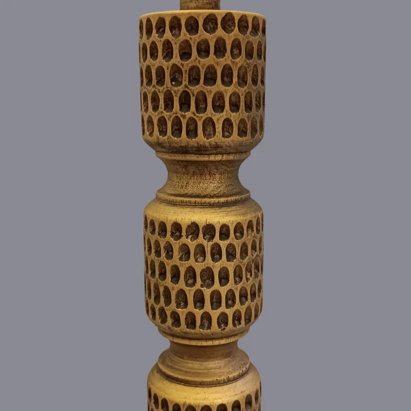 Roya Eskitme Gold Abajur - Resim 3