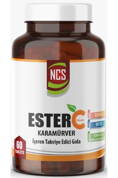 Ncs Ester C Vitamini 1000 Mg Kara Mürver Vitamin C 60 Tablet ürün görseli 1
