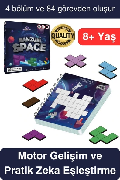 Premium Hayal Gücü Eşleştirme Beceri ve Zeka Geliştirici Banzuki Space Uzay Eğitici Akıl Oyun Seti ürün görseli 1