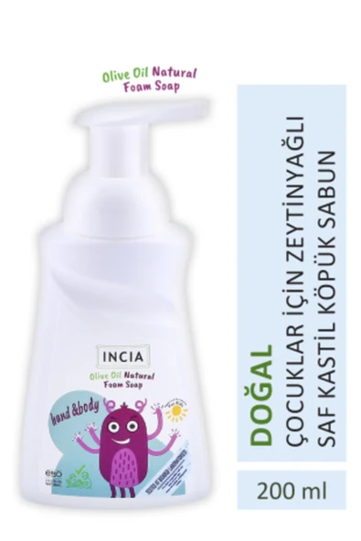 Incia %100 Doğal Köpük Kastil Sabunu 200 ml ürün görseli 1