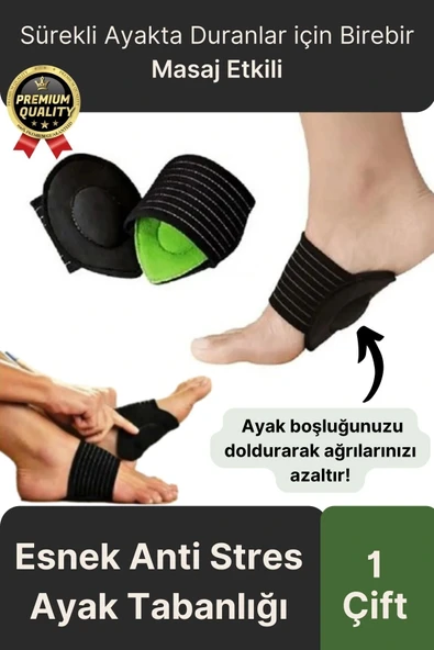Esnek Yumuşak Çok Ayakta Kalma Yoğun İş Boşluk Destekleyici Anti Stres Ayak Tabanlığı-1 Adet ürün görseli 1