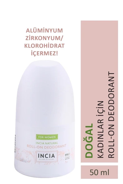 Incia Doğal Kadınlar İçin Roll-On Deodorant 50 ml ürün görseli 1
