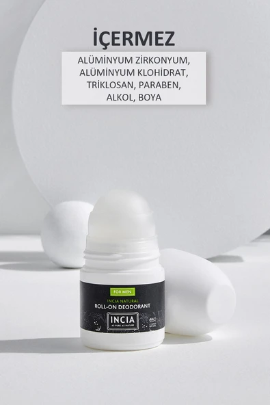 Incia Incıa Doğal Erkekler Için Roll-on Deodorant 50 ml ürün görseli 1