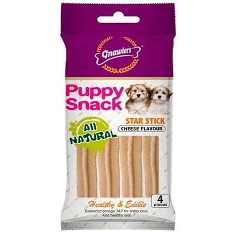 Gnawlers Köpek Ödülü Star Stick Peynir Aromalı 4'lü Paket ürün görseli 1
