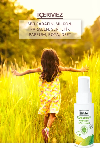 Incia %100 Doğal Koruyucu Vücut Losyonu Sprey 50 ml ürün görseli 1