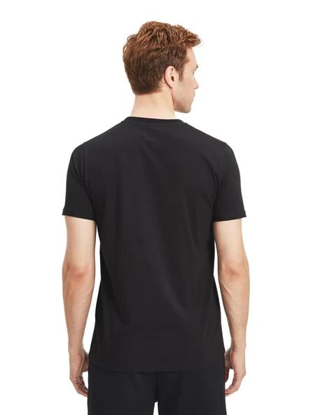Galatasaray Orijinal Lisanslı Siyah Basic T-Shirt  XZY - Resim 7