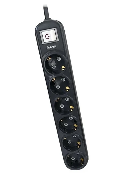 Dotvolt Surge Hunter 6 lı Akım Korumalı Grup Priz 1.5 Metre ürün görseli 1