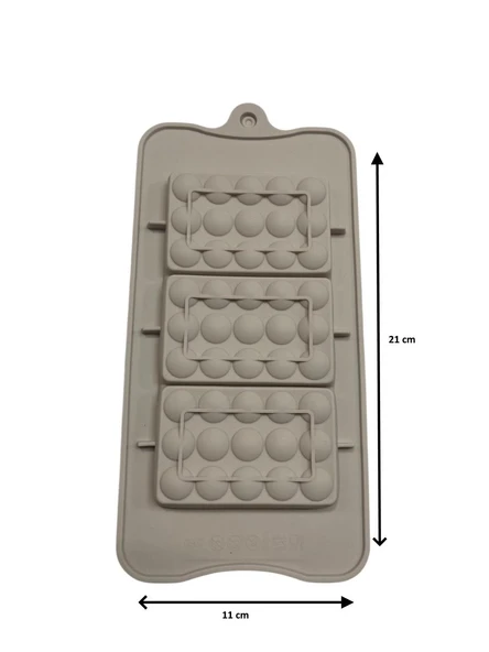 SİLİKON ÇİKOLATA KALIBI KARE 21*11 CM ürün görseli 1