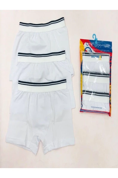 %95 Pamuk 3'Lü Erkek Çocuk Boxer ürün görseli 1