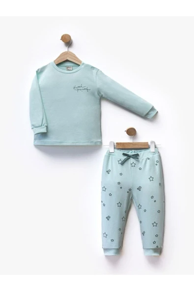 2'Li Unisex Bebek Çocuk Pijama Takım ürün görseli 1