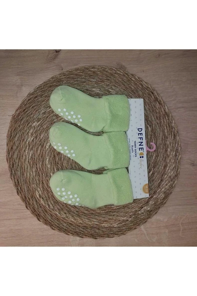 3 Çift Havlu Pamuklu Kaydırmaz Taban  Kışlık Kız Çocuk Ve Bebek Soket Çorap ürün görseli 1