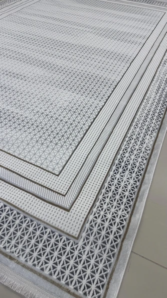 Safyün Halı Kadife KF454 Gri 200 x 290 ürün görseli 1