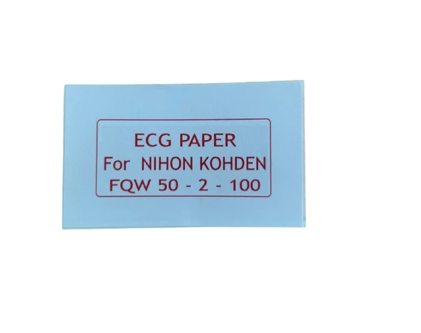 Vira ECG Kağıdı Nihon Kohden FQW 50-2-100 Z Katlamalı 1 Adet 100 Sayfa ürün görseli 1