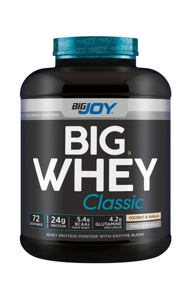 Bigjoy Sports Big Whey Classic Whey Protein Hindistan Cevizi - Vanilya 72 Servis 2196gr Protein Tozu ürün görseli 1
