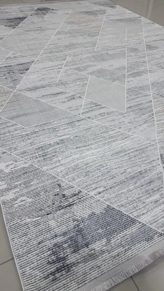 Safyün Halı Kadife KF446 Gri 200 x 290 ürün görseli 1