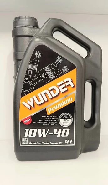 WUNDER PREMİUM 10W-40 MOTOR YAĞI 4 LİTRE ürün görseli 1