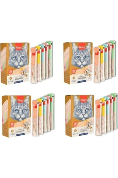 Wanpy Kedi Sıvı Ödül Karma 25 Li X 4 Lü Eko Paket ürün görseli 1
