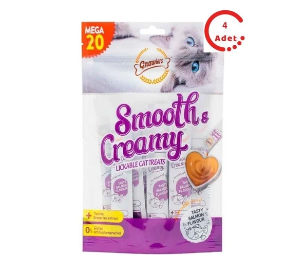 Gnawlers Krema Kedi Ödülü Somonlu 20x15 Gr x 4 Adet ürün görseli 1