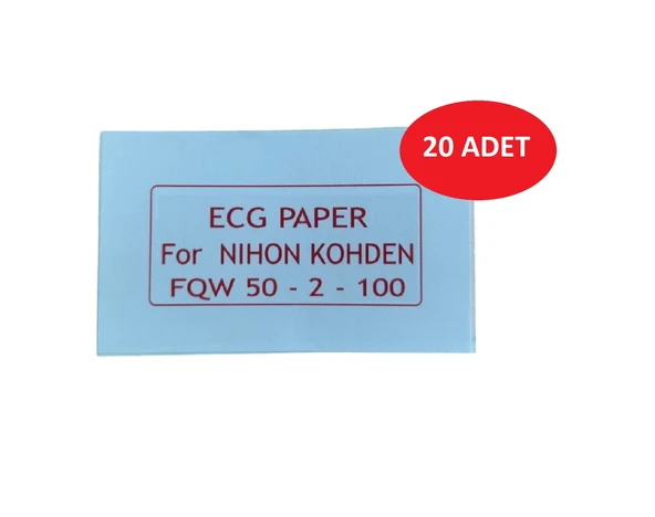 Vira ECG Kağıdı Nihon Kohden FQW 50-2-100 Z Katlamalı 20 Adet 100 Sayfa ürün görseli 1
