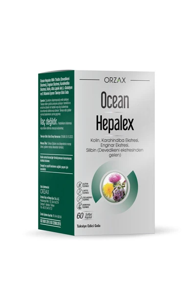 Orzax Ocean Hepalex 60 Softgel Kapsül ürün görseli 1