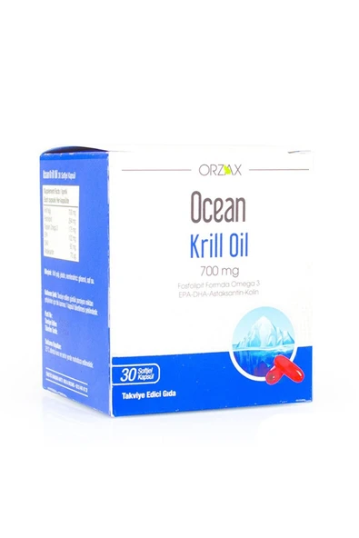 Orzax Ocean Krill Oil 700 Mg 30 Kapsül ürün görseli 1