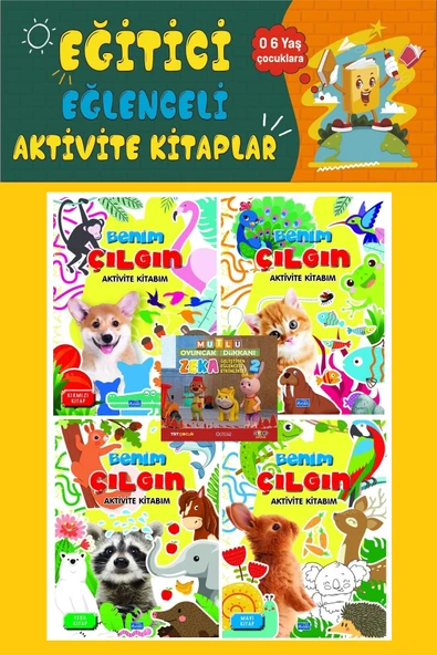 Benim Çılgın Aktivite Seti (4 Kitap) ürün görseli 1