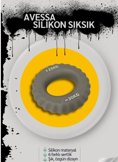 Avessa Silikon El Sıksık Rehabilitasyon ve Spor İçin İdeal – Silikon El Egzersiz Halkası ürün görseli 1