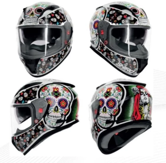 SHIRO 5006 S08 KASK FF 605 SHADOW SKULLCANDY SV L 5960 (GÖZLÜKLÜ) ürün görseli 1