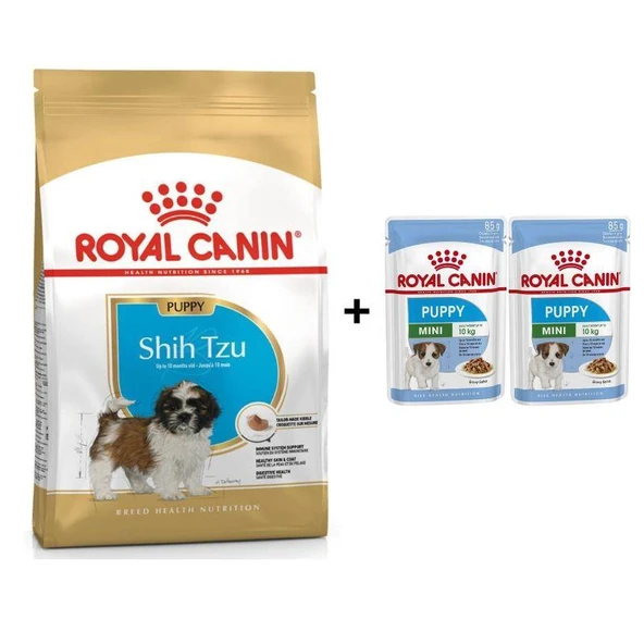 Royal Canin Shih Tzu Puppy Yavru Köpek Maması 1.5 Kg + 2 Adet Yaş Mama Hediye ürün görseli 1