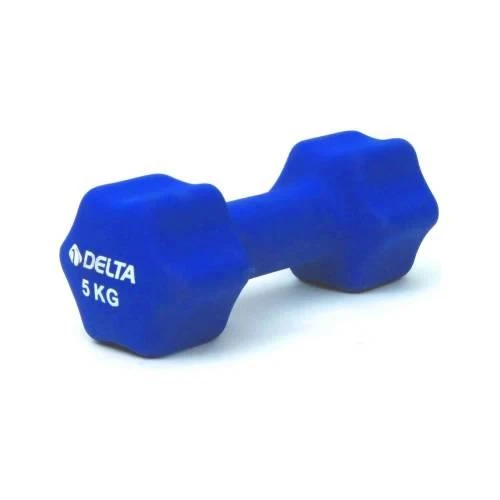 Delta 5 Kg x 1 Adet Deluxe Neopren Kaplı Turkuaz Demir Dambıl ürün görseli 1