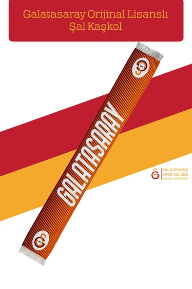 Galatasaray Orijinal Lisanslı Şal Kaşkol ürün görseli 1