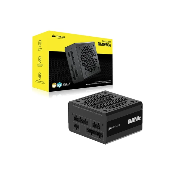 CORSAIR RM850e 850W 80Plus Gold PCIe 5.1 Tam Modular ATX 3.1 Low-Noise Güç Kaynağı-CP-9020296-EU ürün görseli 1