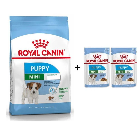 Royal Canin Mini Puppy Yavru Köpek Maması 2 kg + 2 Adet Yaş Mama Hediye ürün görseli 1