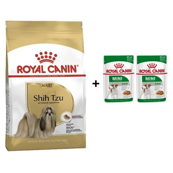 Royal Canin Shih Tzu Yetişkin Köpek Maması 1.5 Kg + 2 Adet Yaş Mama Hediye ürün görseli 1