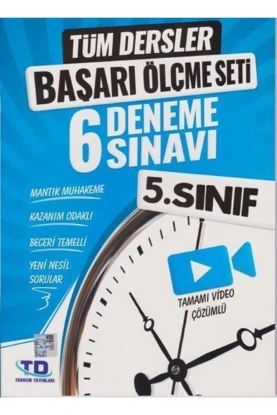 TANDEM 5.SINIF TÜM DERSLER 6 DENEME SINAVI ürün görseli 1