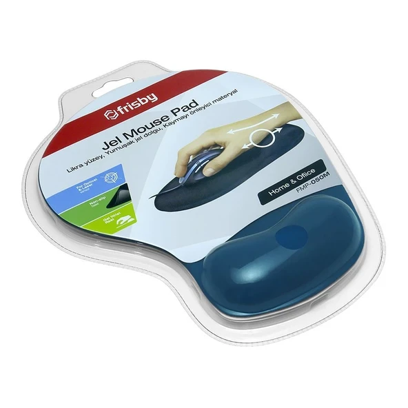 FRISBY FMP-050M-BL Mavi Jel Mouse Pad ürün görseli 1