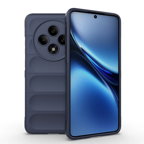 Oppo Reno 11FS Kılıf Esnek TPU Oyuklu Arka Yüzey Tasarımlı Etnik Silikon Kapak ürün görseli 1