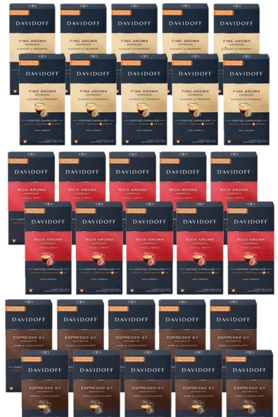 Davidoff Nespresso Uyumlu Mix Kapsül Kahve Seti 30X10 Adet ürün görseli 1