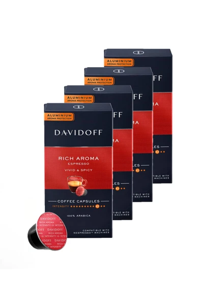 Davidoff 4x10 Kapsül Kahve Rich Aroma (40 Adet) ürün görseli 1