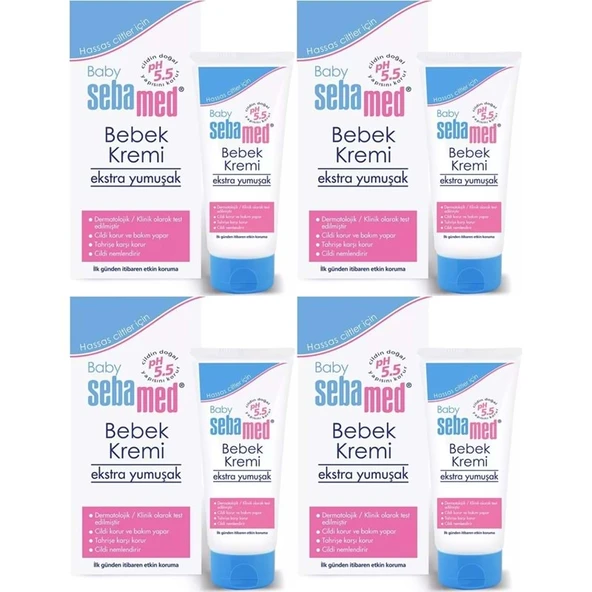 Sebamed Bebek Kremi 200ML (Ekstra Yumuşak) (4 Lü Set) ürün görseli 1