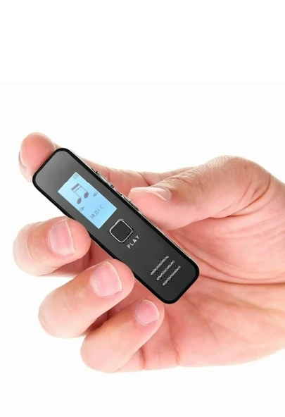 kingboss KB60 Dijital Mini Ekranlı 32GB Ses Kayıt Cihazı MP3 Çalar Ders Kaydı Röportaj Kaydı ürün görseli 1