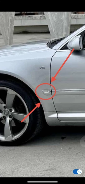 Audi A8 (2003-2007) Çamurluk Sinyali Çerçevesi - Resim 2