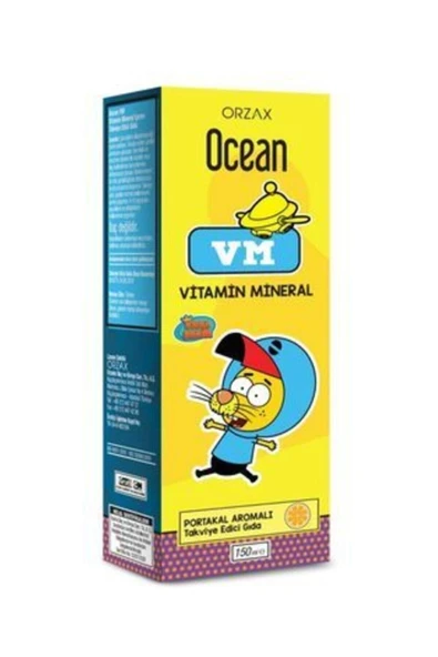 Orzax Ocean Portakallı Mineralli Multivitamin 150 ml ürün görseli 1