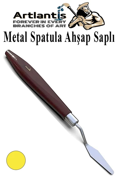 Metal Spatula 1 Adet Boyama Bıçağı Spatülü Palet Bıçağı Paslanmaz Çelik Boya Karıştırma Kazıyıcı Ahşap Saplı 1 Adet ürün görseli 1