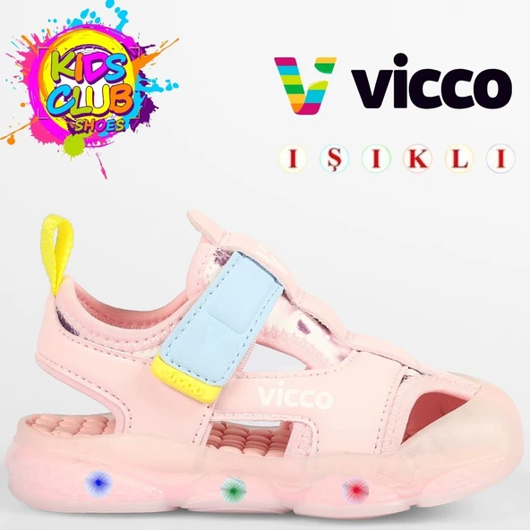 Vicco Live İlk Adım Bebek Ortopedik Işıklı Çocuk Spor Sandalet ürün görseli 1